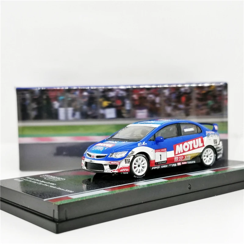 

Tarmac работает 1:64 Honda Civic Type R FD2 Cup One Make Race 2008, Малайзия, эксклюзивная литая модель автомобиля