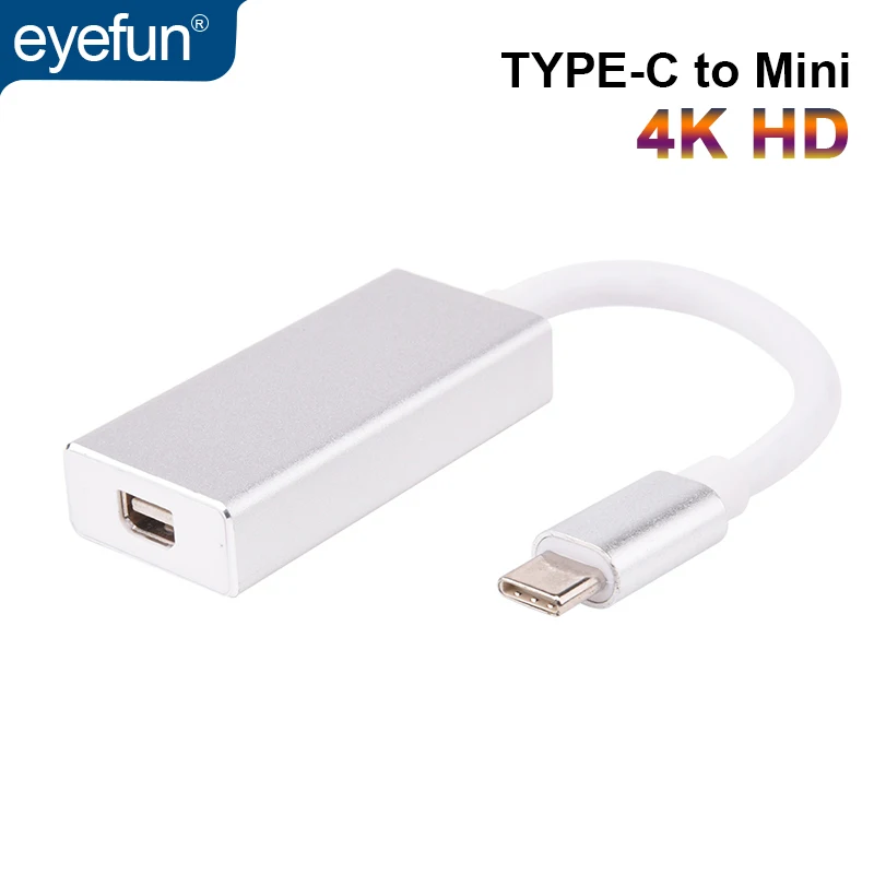 Eyefun адаптер кабель типа C для дисплейный порт MiniDP Переходник usb c на DisplayPort