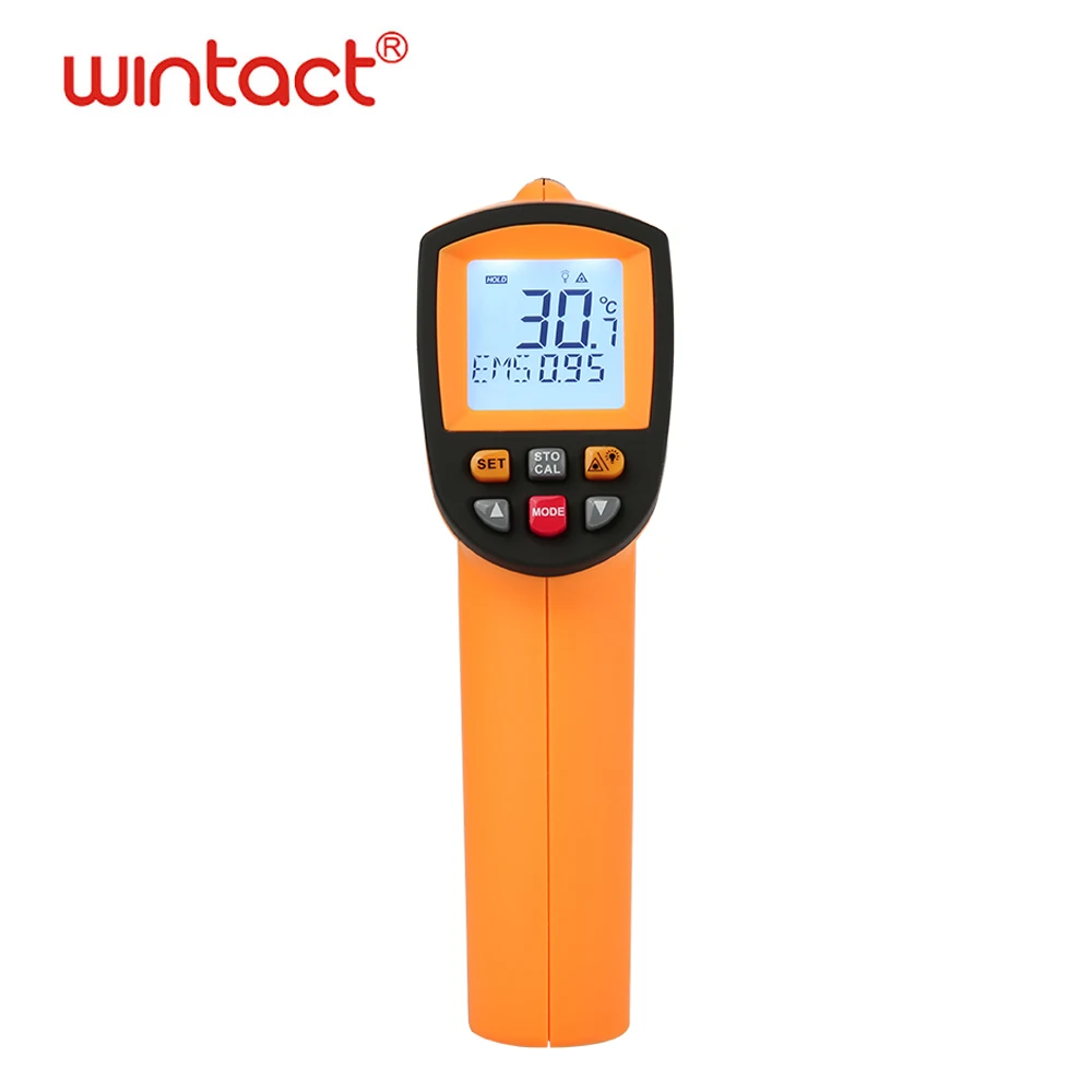 Цифровой лазерный инфракрасный термометр Бесконтактный ЖК ИК пистолет GM700 50 ~ 750C