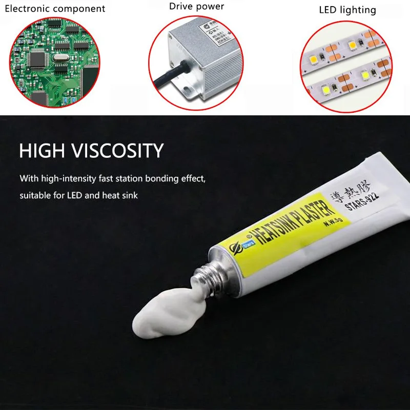 

Conductive Heatsink Plaster For Thermal Pads Outdoor Travel Multi-tool Adhesive Heatsink Plaster Viscous Compound Glue TSLM3 5g