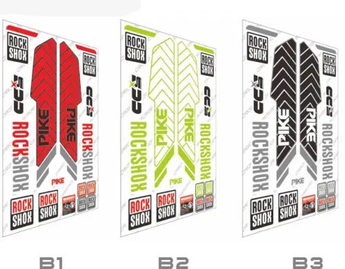 17 Щука Rock Shox вилка передней оси стикеры mtb велосипеда MTB Аксессуары гонки винил из