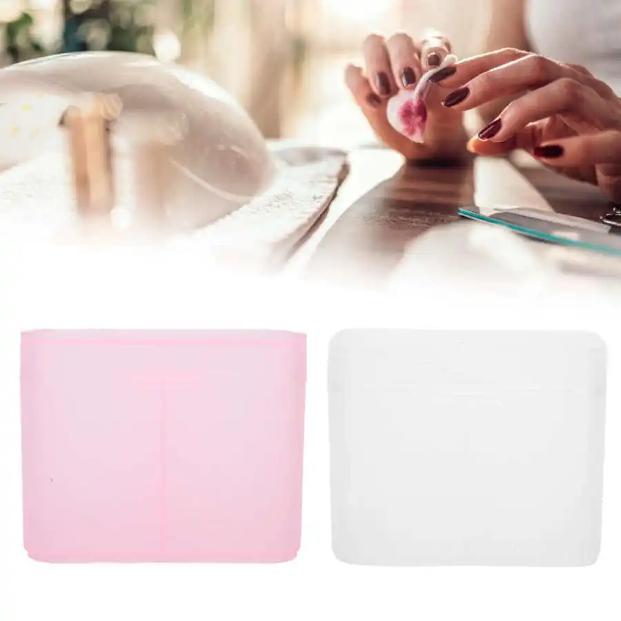 Nail Polish Holder 2 Grids Art Storage Box Remover Pad Organizer Container Case Display |