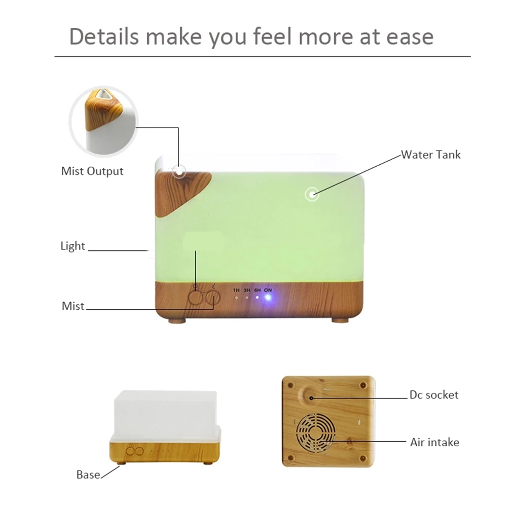 WIFI APP Smart Essential Oil Diffuser,Premium 3In1 Ultrasonic Aromatherapy Oil Vaporizer Humidifier,Timer and Auto-Off 700ml