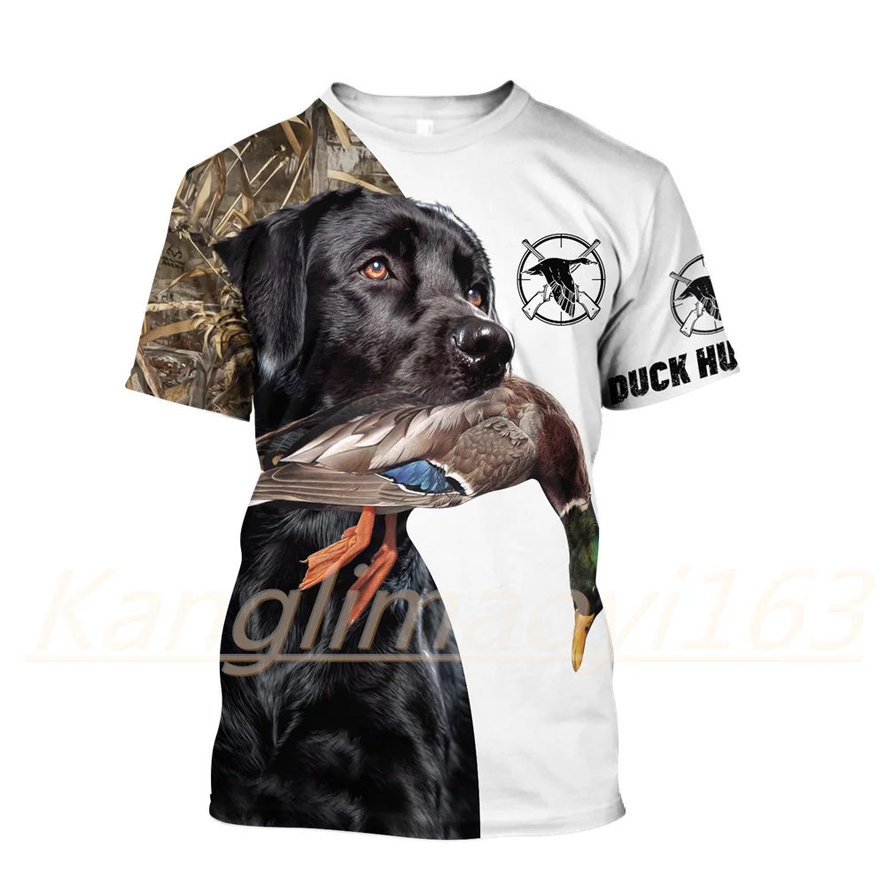 

Spring Autumn T Shirt Mallard Duck Hunting 3D Printing T-Shirt for Men and Women Short Sleeve Round Neck Casual Oversized Tops