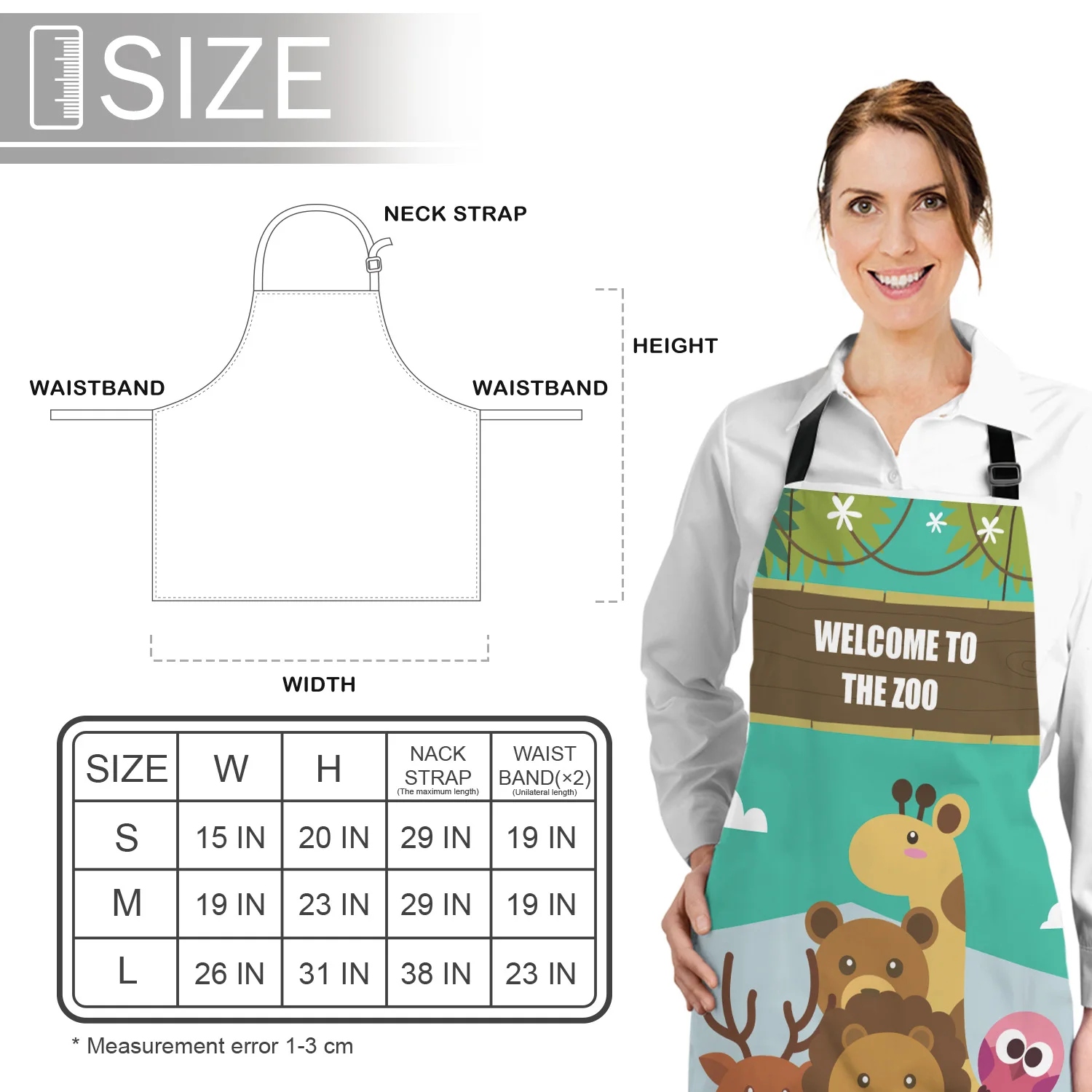

Kitchen Apron Lion Sleeveless Canvas Aprons for Men Women Home Cleaning Tools