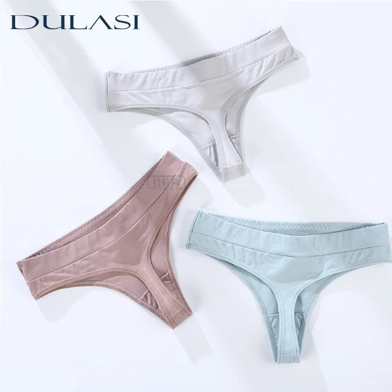 Сексуальные хлопковые стринги с низкой талией и Т образным вырезом сзади женское