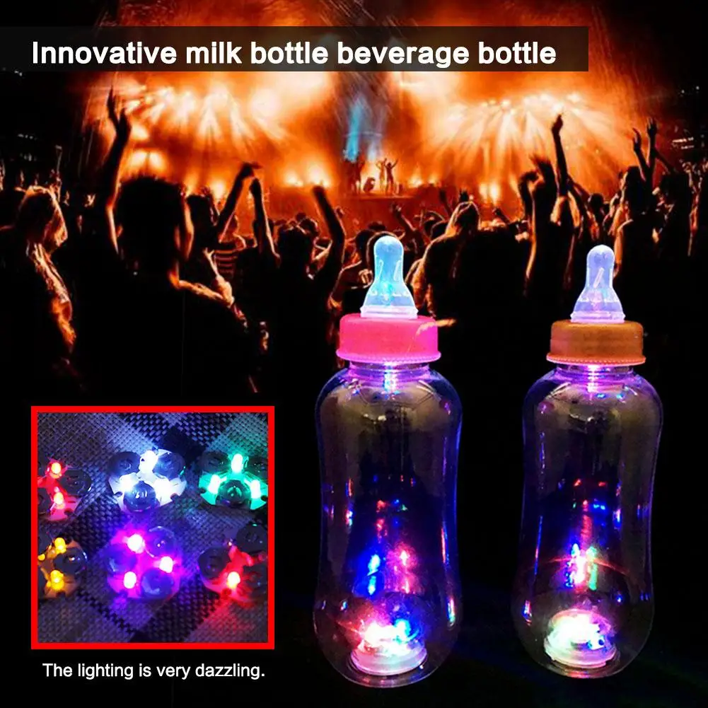 Светящаяся детская бутылка экологически безопасная пластиковая для сока
