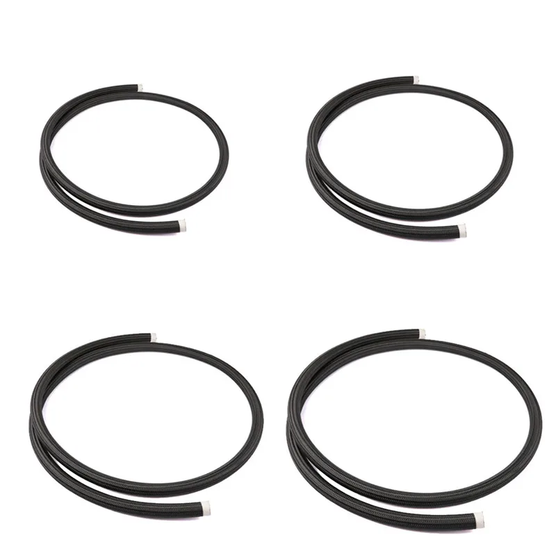 2 м шланг подачи топлива AN4 AN6 AN8 AN10 Нержавеющая сталь Плетеный PTFE тормоза