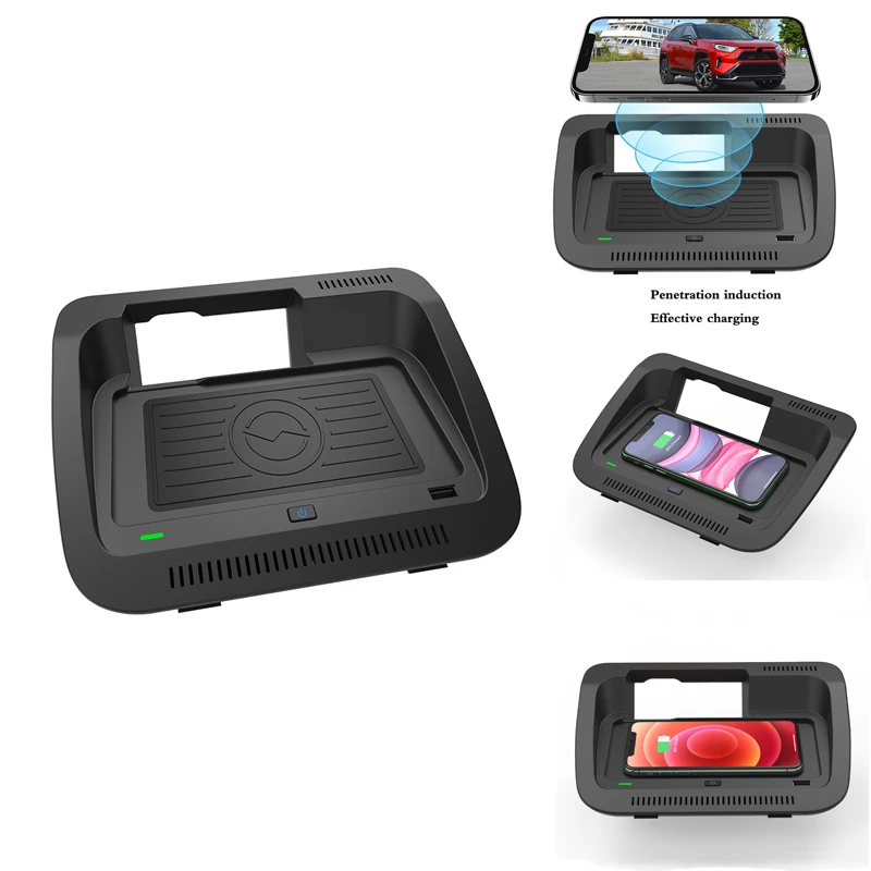 

Автомобильное беспроводное зарядное устройство для Toyota Rongfang RAV4 Wilanda 2019-2021 модели смартфонов Быстрая зарядка автозапчасти