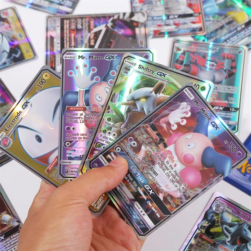

60-300Pcs TOMY English Version Pokemon Card GX VMAX Shining V MAX TAG TEAM Battle Carte Trading Cards Game Children Toy