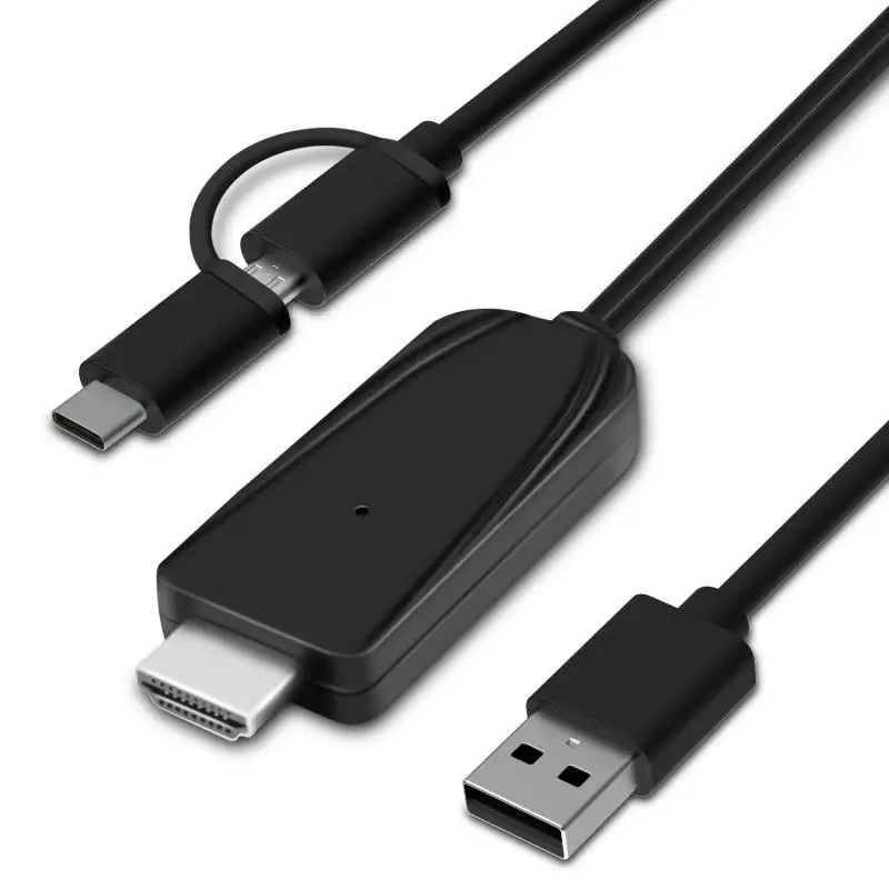 Адаптер-конвертер 2 в 1 с USB на HDMI 1080P | Электроника