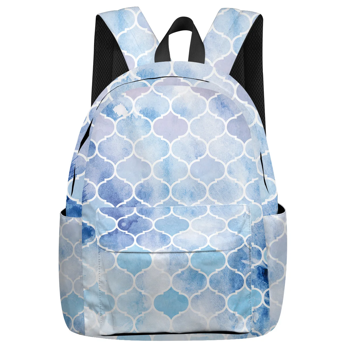 Марокканский Синий Геометрический Многофункциональный рюкзак для ноутбука