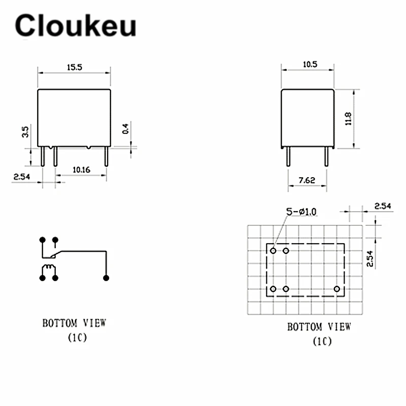 Relay DIP5 HK4101F- DC5V DC12V DC24V -SHG 5V 12V 24V 3A | Обустройство дома