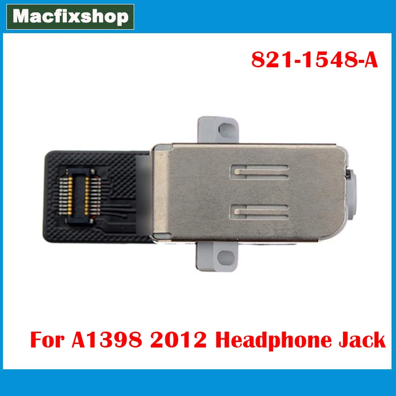 Оригинальная аудиоплата A1398 разъем для наушников с кабелем MacBook Pro Retina 15 дюймов Mid