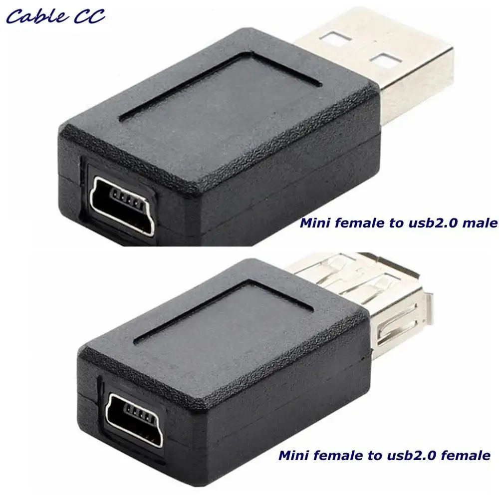 Оптовая продажа новинка черный USB 2 0 A штекер и гнездо для Mini B 5 контактный разъем