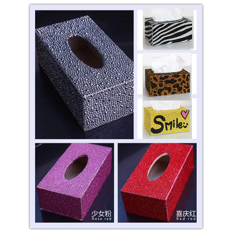 

New DIY 5D Diamond Painting Set Landscape Tissue Box Icon Diamond Mosaic Full Round Diamond Hand Embroidered Home Decoration Gif