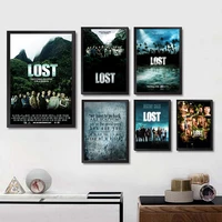 lost movie poster clear image wall stickers home decoration good quality prints white coated paper home art brand
