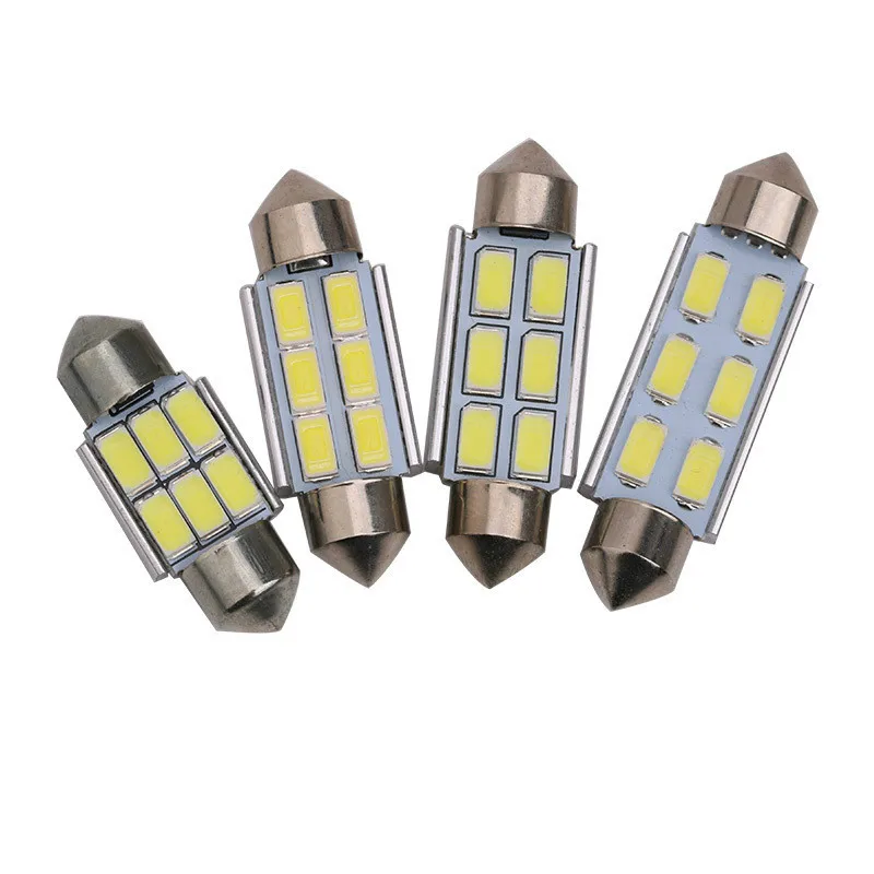 2шт белый 31 мм 36 39 41 Автомобильный светодиодный светильник 5630 6smd CANBUS без ошибок