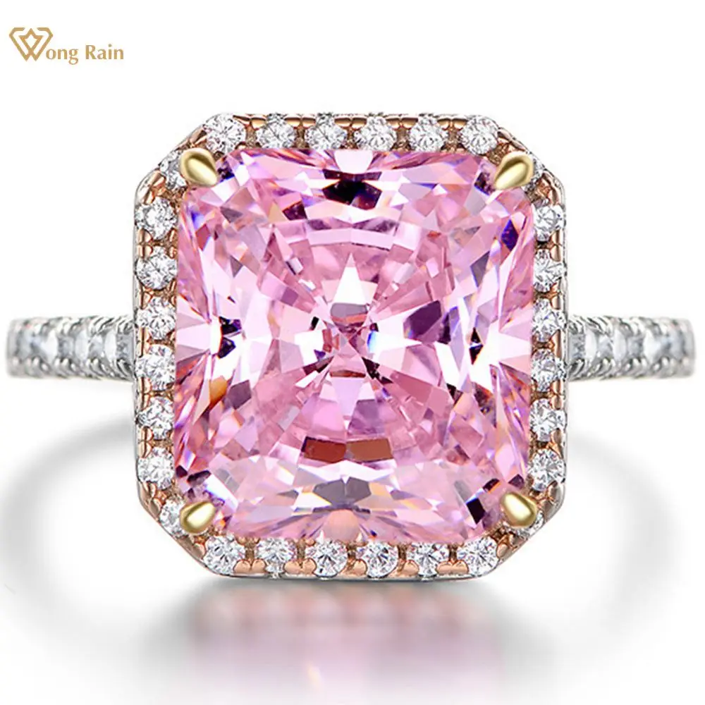 

Свадебные кольца Wong Rain из серебра 100% пробы, с муассанитом, сапфиром