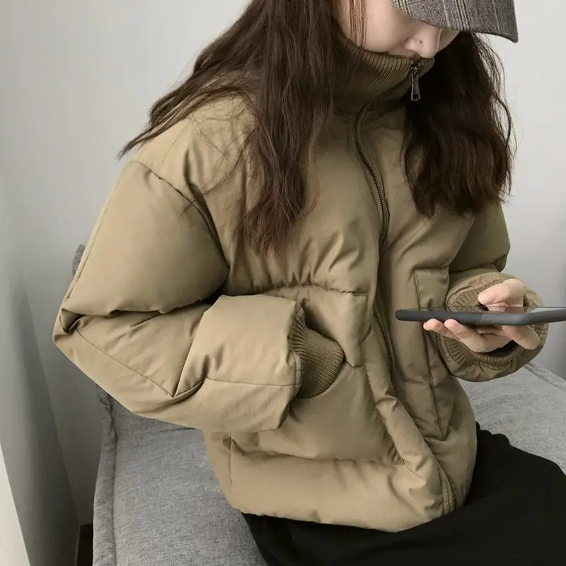 Зимняя и весенняя женская куртка короткая верхняя одежда Женское зимнее пальто с