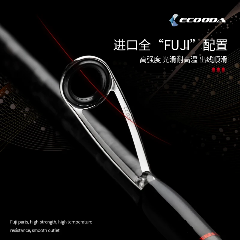 ECOODA Новые полные части Fuji кальмарная Удочка 2,56 м Шор метание удочка для ловли кальмара/2,1 м лодка метание удочка для ловли кальмара креветка-приманка