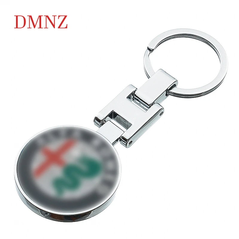 

Car keychain waist hanging ring chain link pendant For Alfa Romeo Giulia Stelvio Car Accessories
