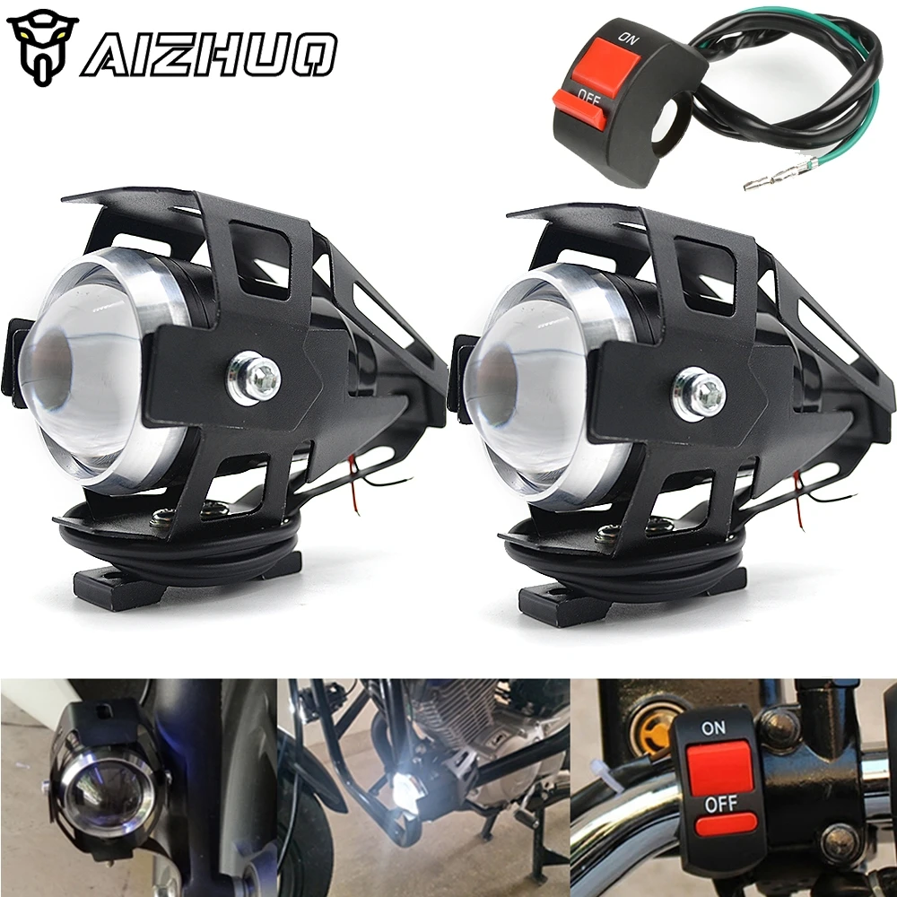 Универсальная металлическая противотуманная фара для мотоцикла 12 В yamaha mt 03 07 09 xj6