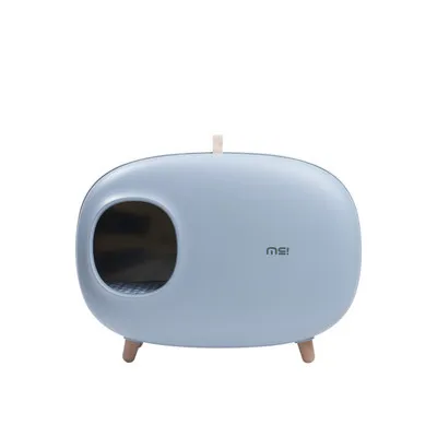 

Creative Pet Cat Litter Box Fully Closed Mochi Enclosed Kitten Poop Tray Catlitter Litterbox Toilet House Furniture For Cats
