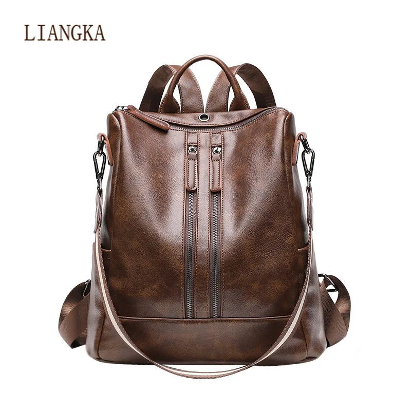 

2020 New Fashion Women Backpack High Quality Youth PU Leather Backpacks for Teenage Girls Students School Bags Backpack Mochila
