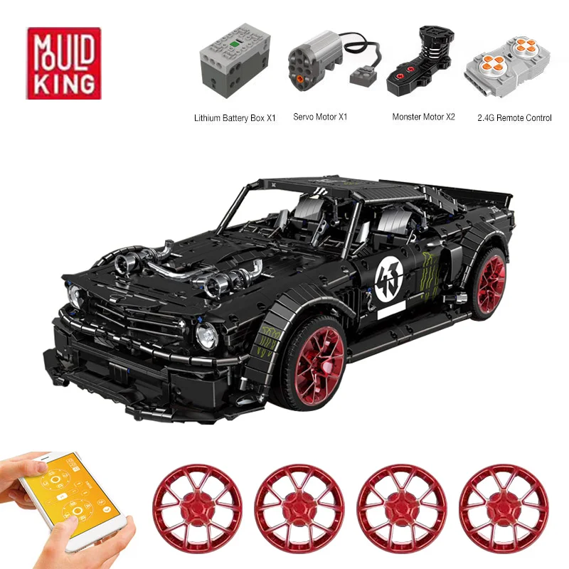NO BOX Супер гоночный автомобиль 23009 23010 20086 совместимый Technic 42083 MOC-22970 MOC-23010 строительные блоки кирпичи игрушки подарки - Цвет: NO BOX