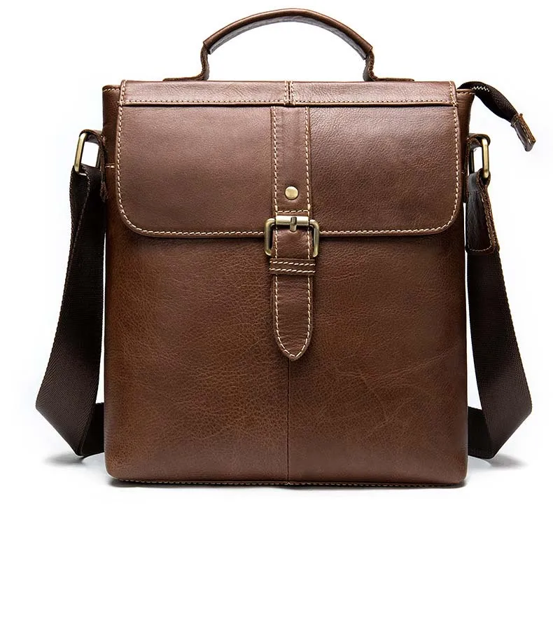 

2019 new Male's's Briefcase Business Office Bags Crazy horse Leather Handbag NEW computer laptop Bag Casual Cross body bags