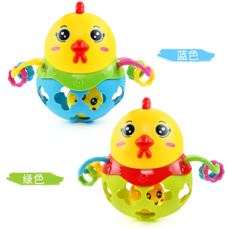 

Baby Hand-Held Rattle Ball Infant Teaching Aids Rattle Educational Fitness Soft Rubber Ball Colorful Bell Ball Baby Toys