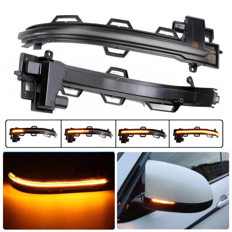 

Dynamic Turn Signal Light Side Wing Mirror Indicator Rearview Mirror Lamp For-BMW X3 F25 X4 F26 X5 F15 X6 F16 2014-2018