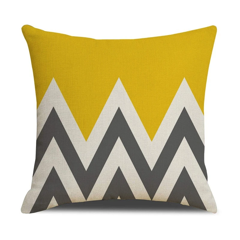 

4-Pack 45X45cm Nordic Unique Geometric Wavy e Pattern Pillow Case Printed Pillow Case Bedroom Office