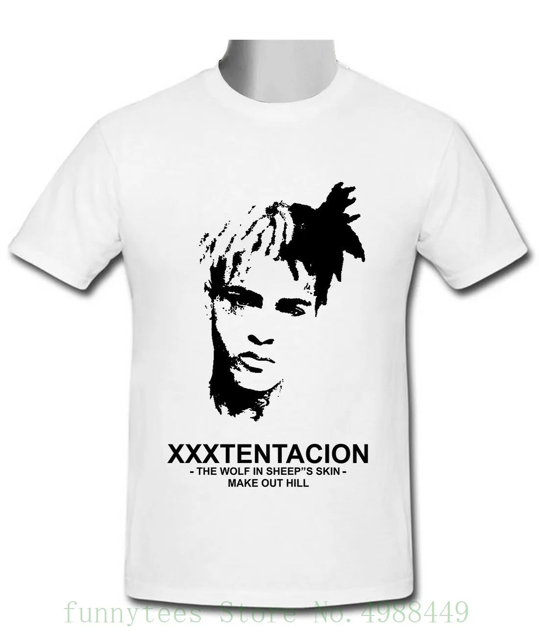 

Xxxtentacion Rapper White T Shirt Size S To 2xl Couples Funny Brand Clothes Slim Fit Blacking