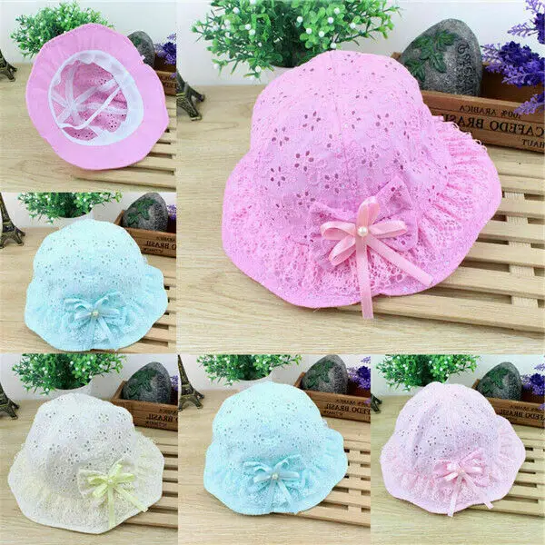 

AA Fashion Newborn Baby Girl Hat Kids Flower Princess Outdoor Summer Bucket Sun Hat Kids Hats Children Cap
