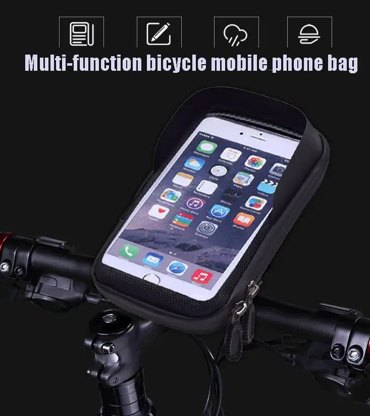 Велосипедный велосипедный руль на водонепроницаемый сенсорный экран мобильный