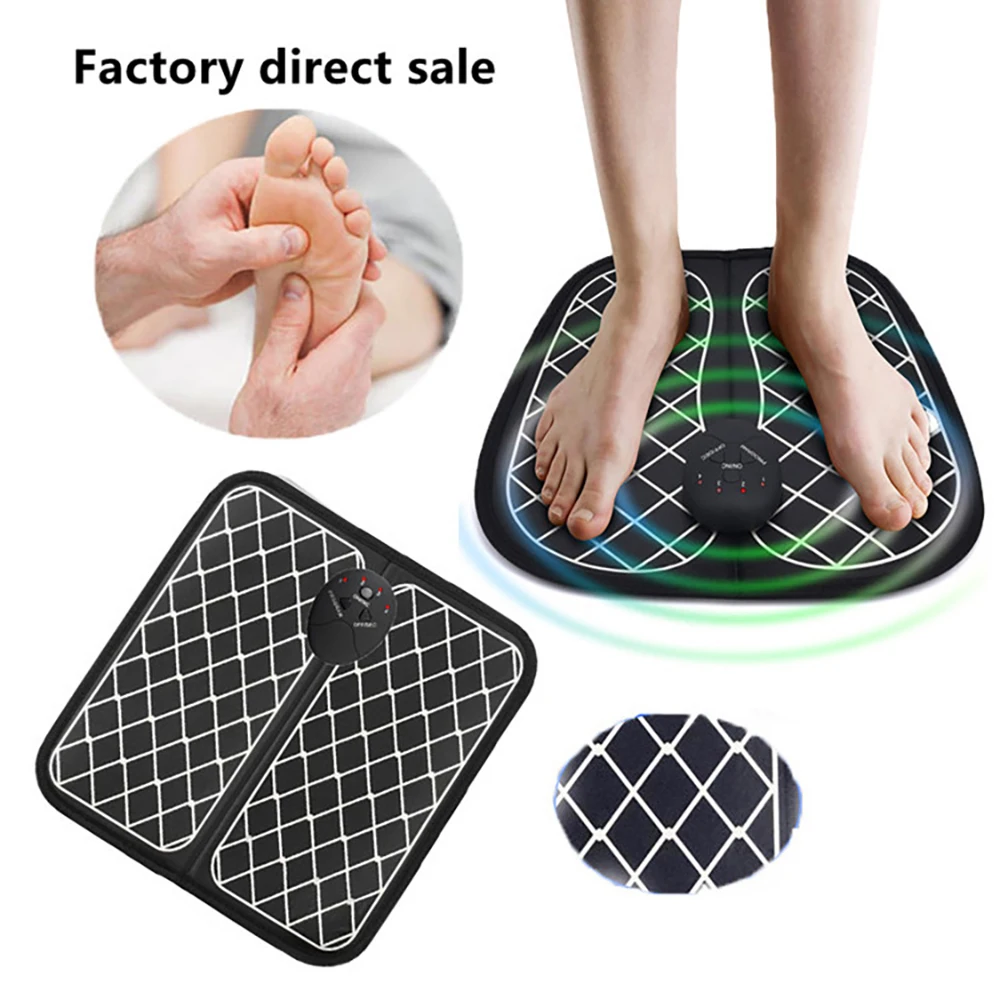 Electric EMS Foot Massager Tens Vibrator Wireless Feet Physiotherapy Pain Relief Muscle Relaxation Pedicure Tools |