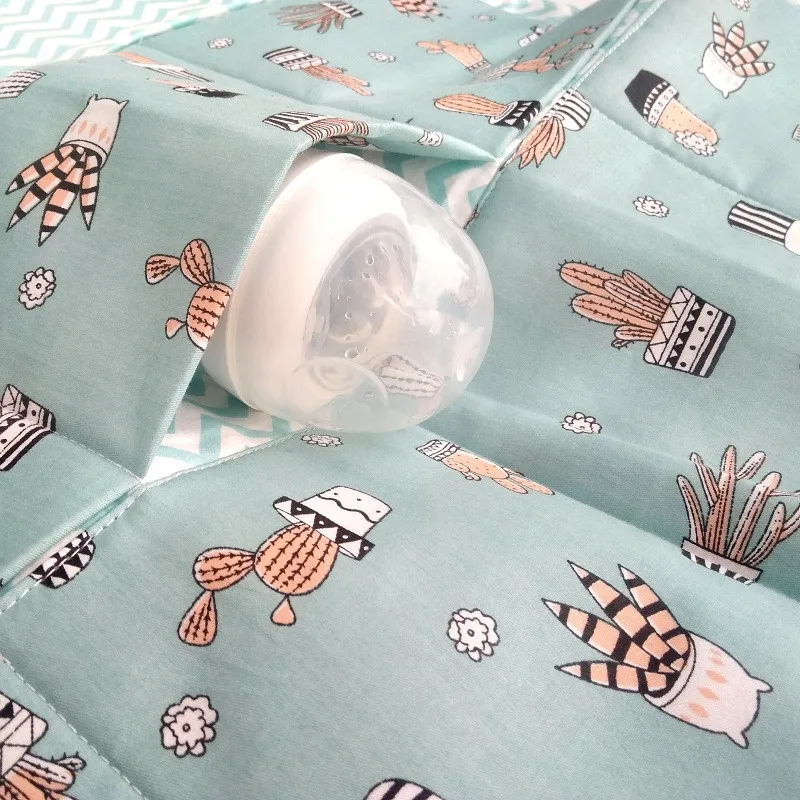 Муслиновая подвесная сумка для детской кроватки органайзер из хлопка карман