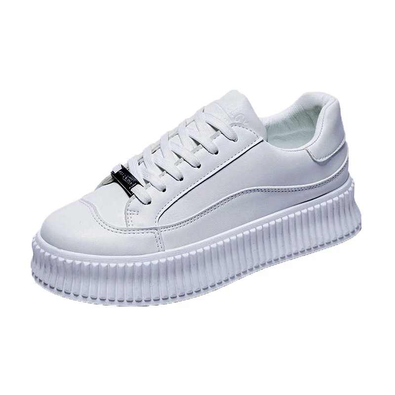 

2021New Designed Women Sneakers Platform Comfortable PU Leather Lovely Casual Shoes Running Tennis Shoes Good Quality Flat shoes