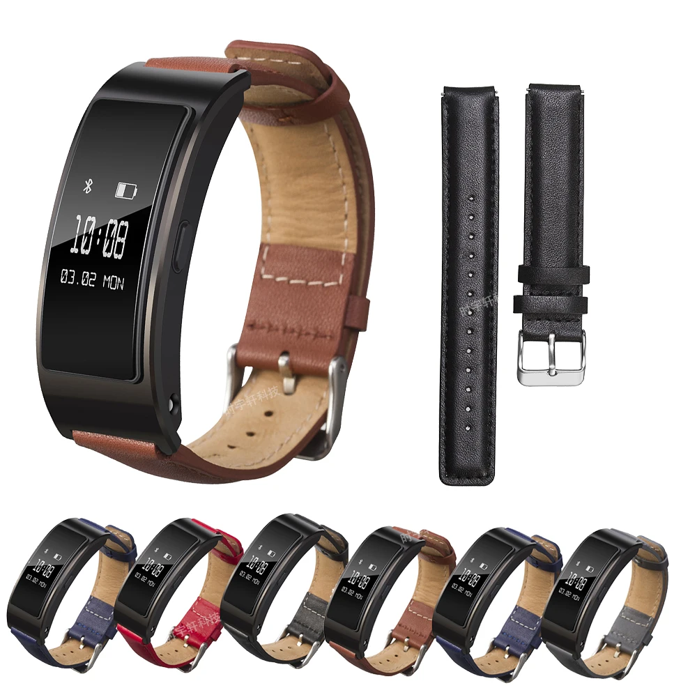 16 мм браслет из натуральной кожи для мужчин и женщин ремешок huawei talkband B3 B6 |