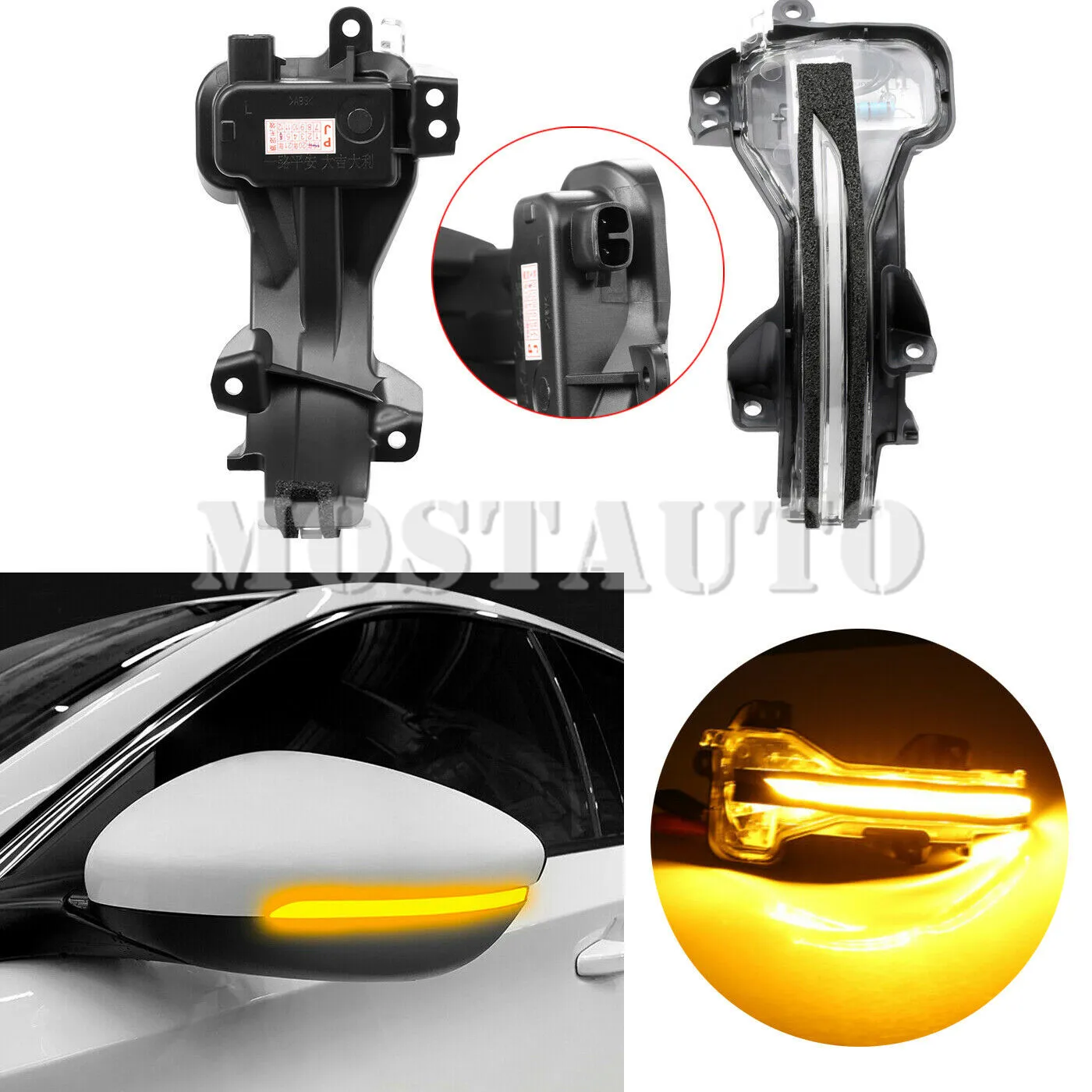

Yellow LED DynamicTurn Signal Light Side Mirror Lamp For Honda CRV 2012-2018 City 2017-2019 FIT 2014-2019 Rearview mirror light