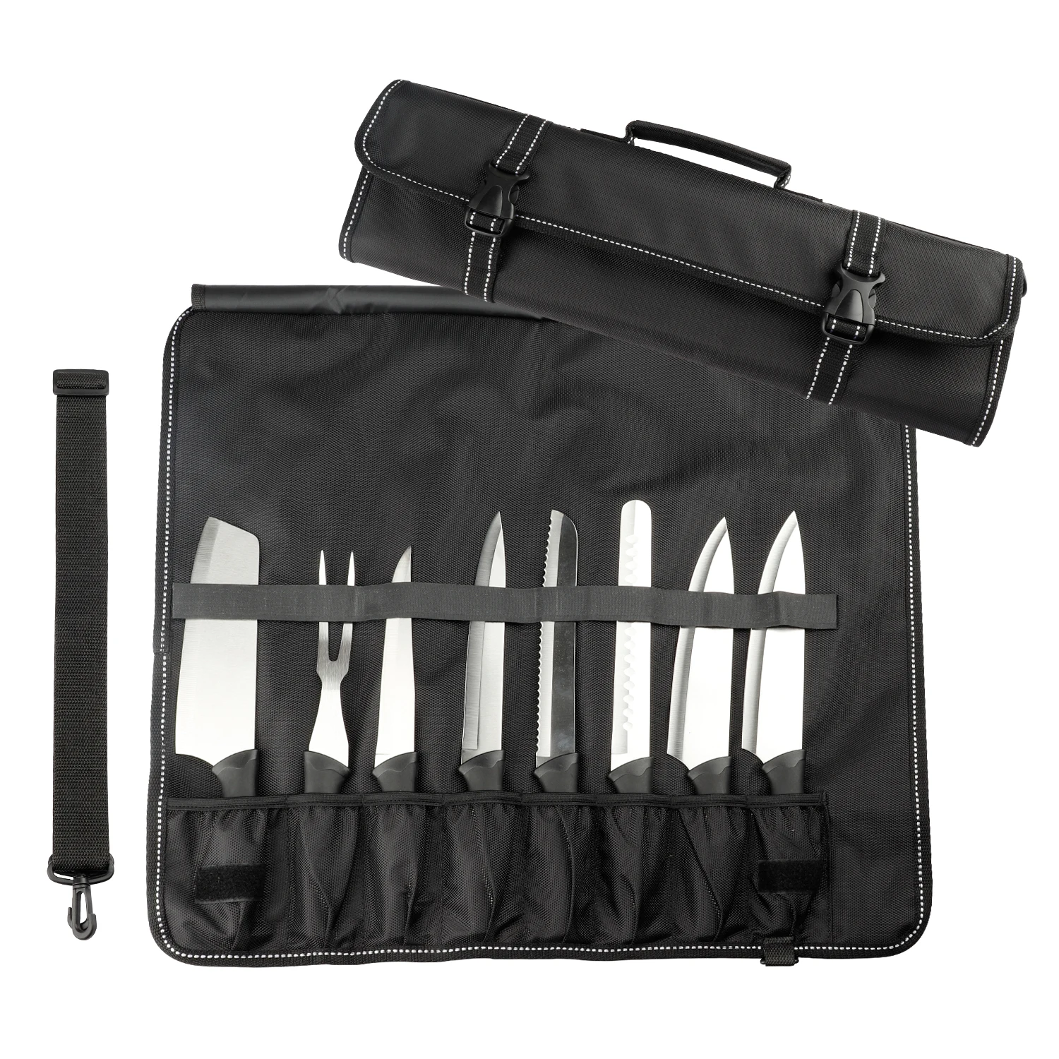 

WESSLECO Waterproof Chef Knife Travel Bag Portable Durable Knife Storage Pockets Cooking Chef Knife Bag