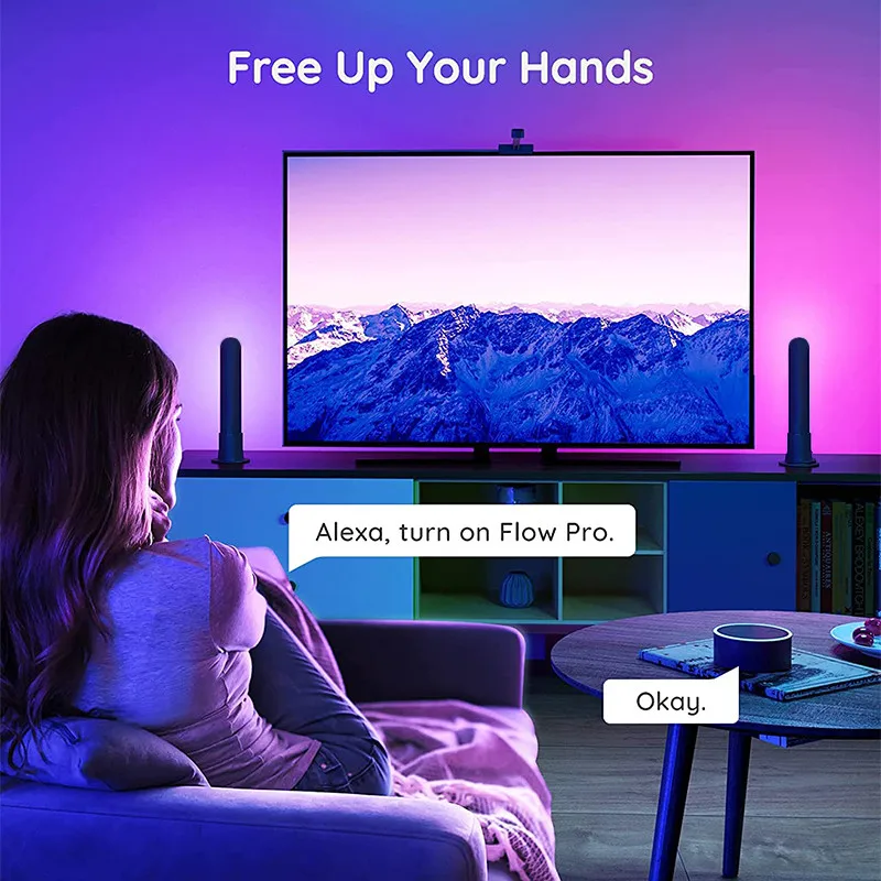 nursery night light Smart LED Light Bar Atmosphere Ambient Night Lamp Game Room Decor TV Computer Room Connect WIFI Bluetooth Music Synchronization dinosaur night light