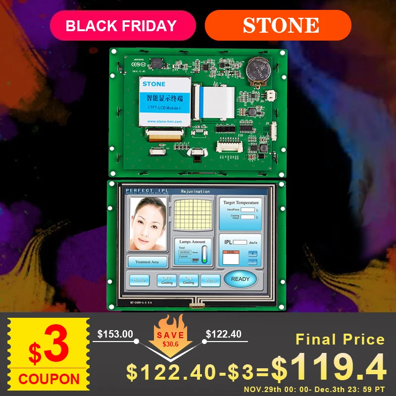 5 6 дюймовый контроллер сенсорного ЖК-экрана для системы автоматизации дома |