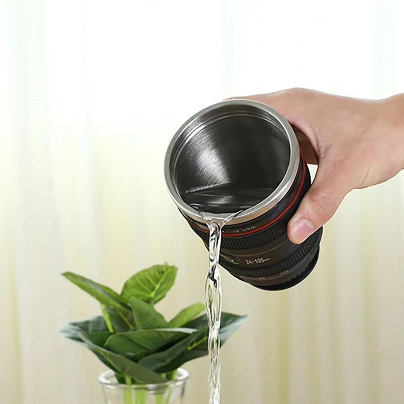 Объектив камеры кофейная кружка пищевой материал герметичная фотография кружки