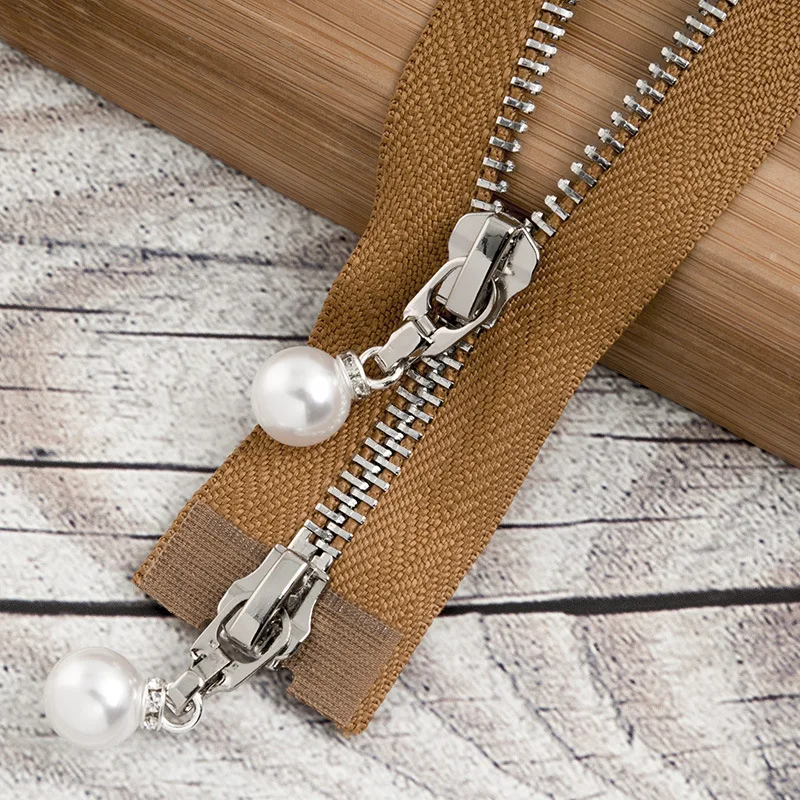 camelsilver120cm 1/2 шт. 85 см 120 см 5# разъемная застежка-молния жемчужные металлическая молния eco-friendly открытые пальто куртки застежки-молнии для шитья одежды застежки-молнии для рукоделия KY969 - Цвет: camelsilver120cm