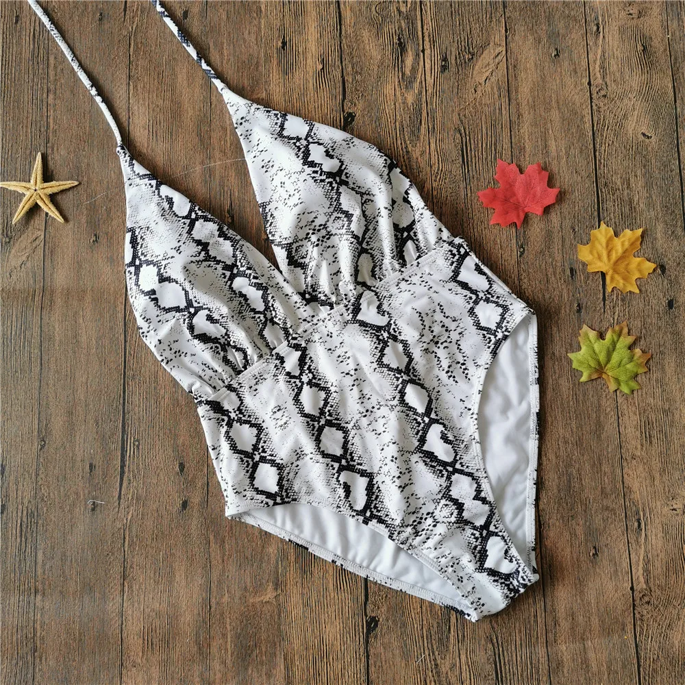 Gray Белый купальник женский купальный костюм с пуш-ап глубокие купальные костюмы V-Neck Женский сексуальный боди цельный Бразильский бикини - Цвет: Gray