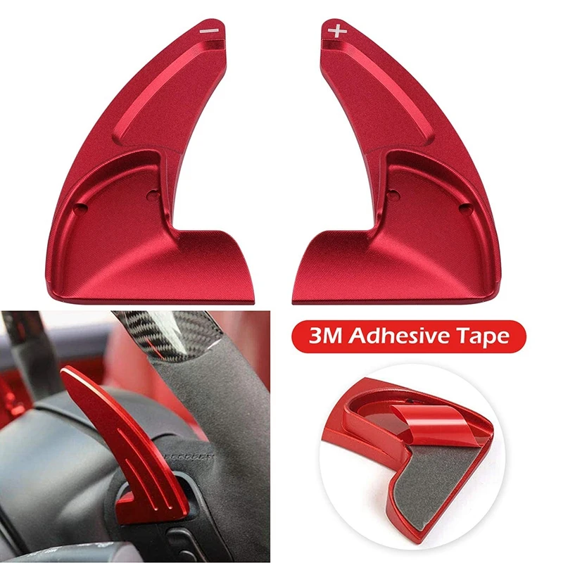 

for Dodge Challenger Charger Durango 2015-2020 Steering Wheel Shift Paddle+Emblem Kit+Air Conditioner Switch CD Button