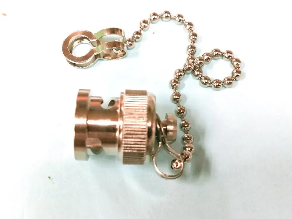 20 шт латунный BNC Женский защитный Пылезащитный колпачок с цепью для RF